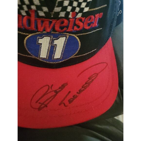Vintage Budweiser Bill Elliott #11 Cap Hat Limited Edition 870/ 1100 SIGNED - Picture 5 of 5